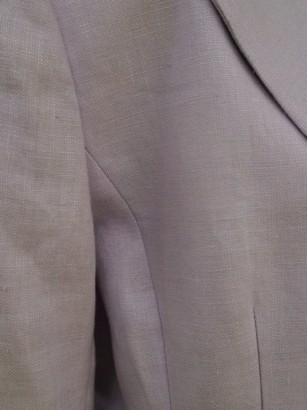 Vintage Size 12 Lavender 100% Linen Dress Linda Allard Ellen Tracy 90s